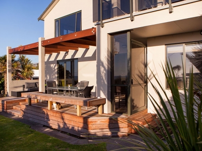 A view of the wooden deck | Builders in New Plymouth